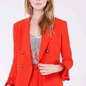 Veronica Beard, Dickey Jacket, Poppy Red, 4